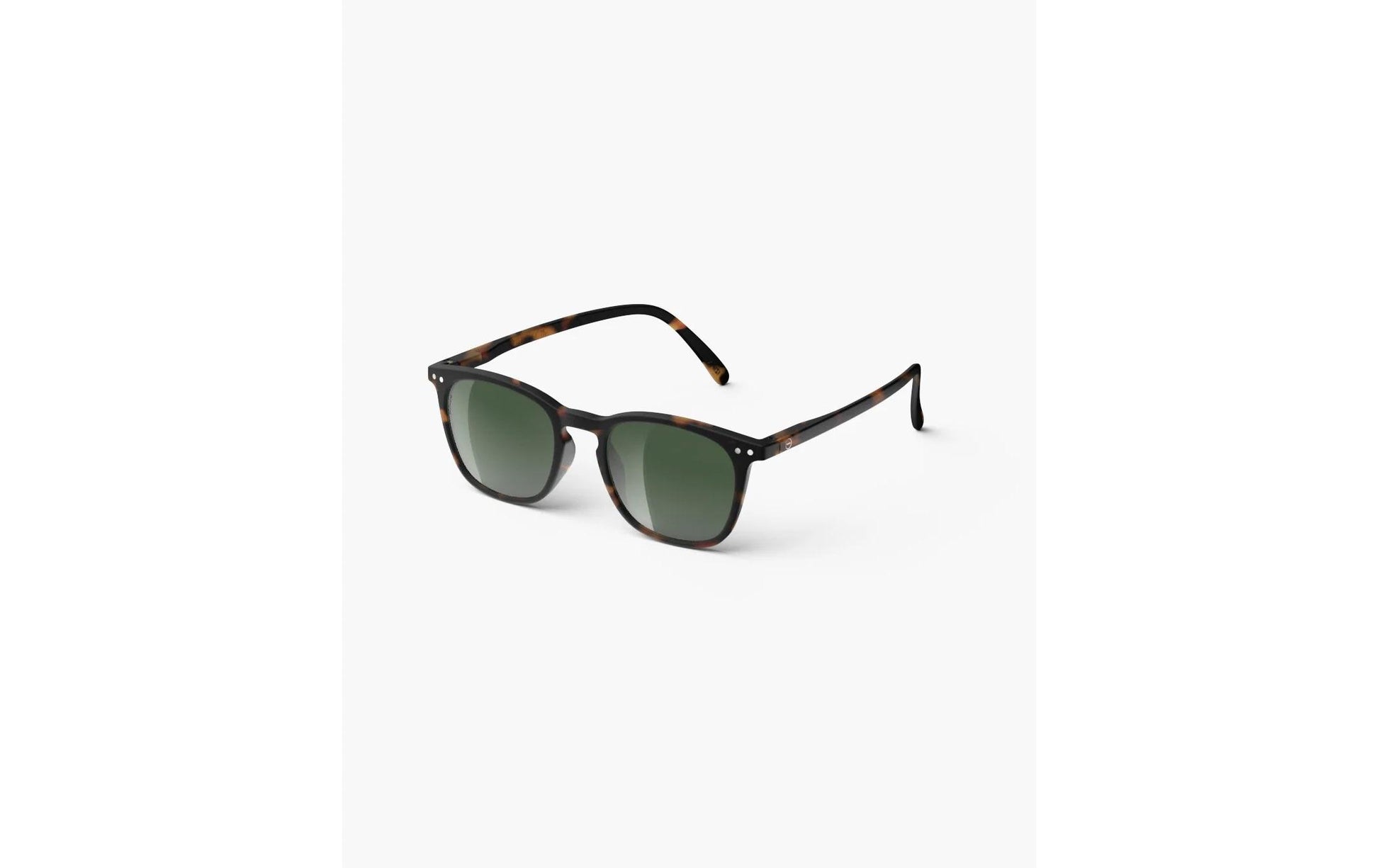 Izipizi Schutzbrille – Grüne Gläser, 100 % UV-Schutz, Rahmenfarbe Schildpatt