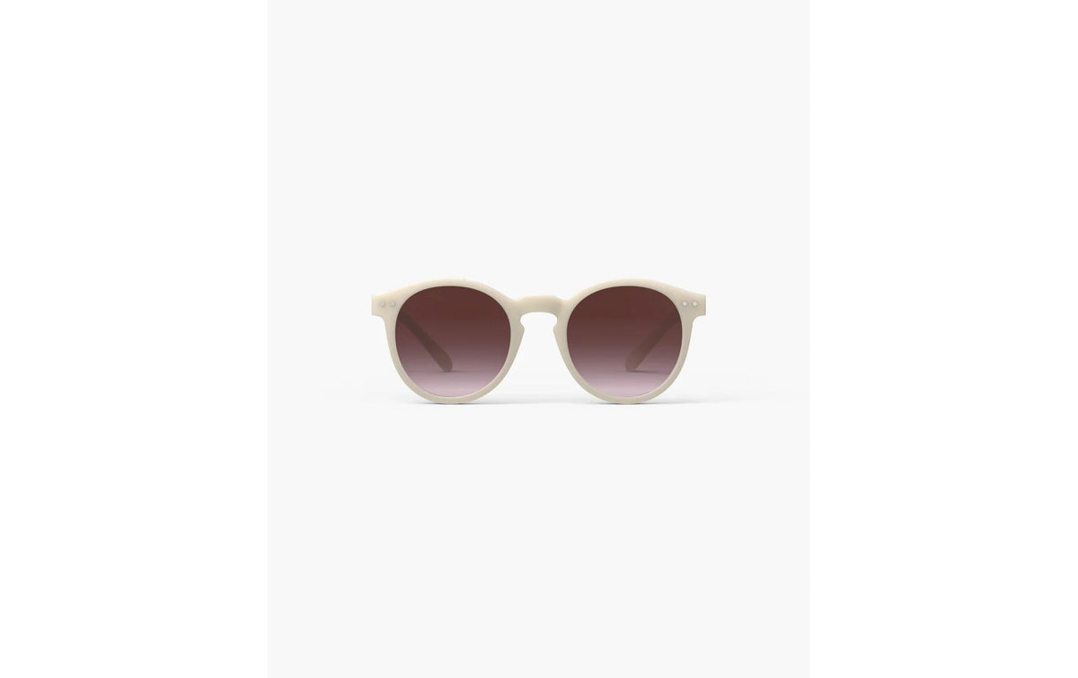 Izipizi Schutzbrille The Oversized Pantos M – Violette Gläser, 100 % UV-Schutz, Beige