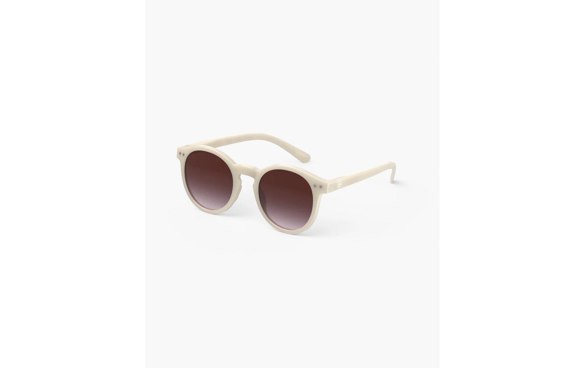 Izipizi Schutzbrille The Oversized Pantos M – Violette Gläser, 100 % UV-Schutz, Beige