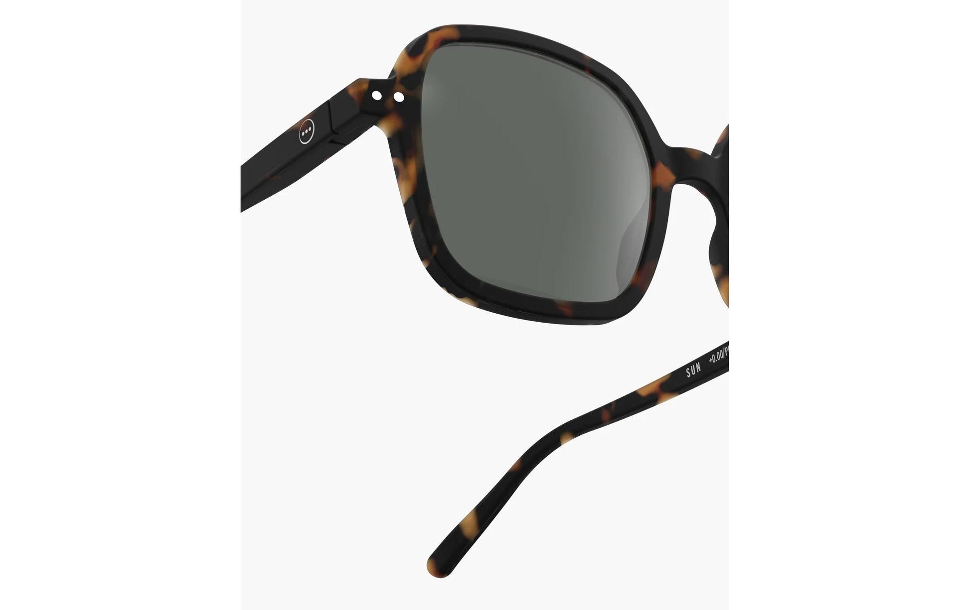 Izipizi Schutzbrille Office The Oversized Square – Braune Gläser, 100 % UV-Schutz, Schildpatt