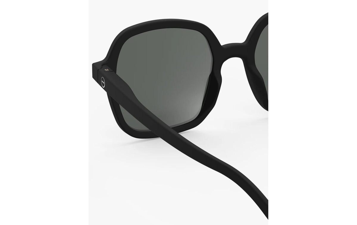 Izipizi Schutzbrille Office The Oversized – Dunkelgraue Gläser, 100 % UV-Schutz, Schwarzer Rahmen
