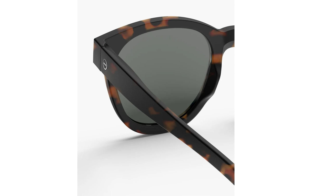 Izipizi Schutzbrille The Oversized Pantos M – Graue Gläser, UV-Schutz, Hellbrauner Rahmen