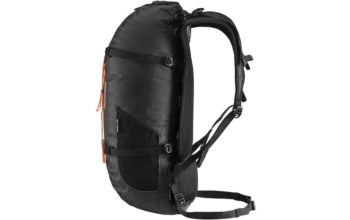 Ortlieb Sportrucksack Atrack Bike – 25 l, wasserfest, Nylon – Schwarz matt