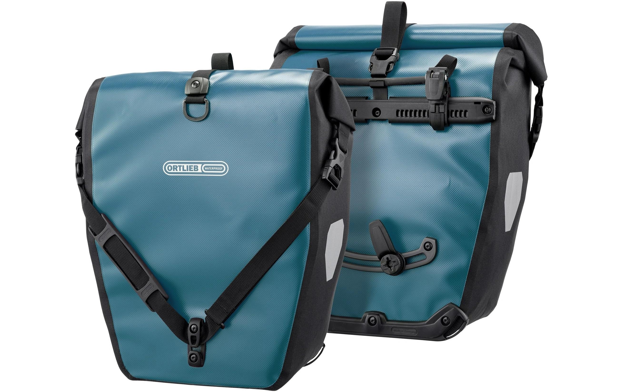 Ortlieb Back-Roller Taschenpaar – Gepäckträgertasche, 20 l, Polyester (PVC-beschichtet), Petrol
