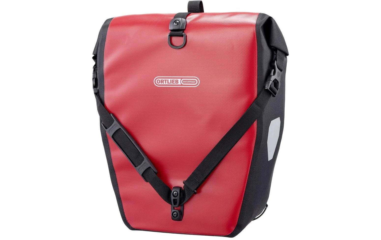 Ortlieb Back-Roller – Doppelseitentasche, 20 l, für Gepäckträger bis 16 mm, Polyester/PVC, Rot