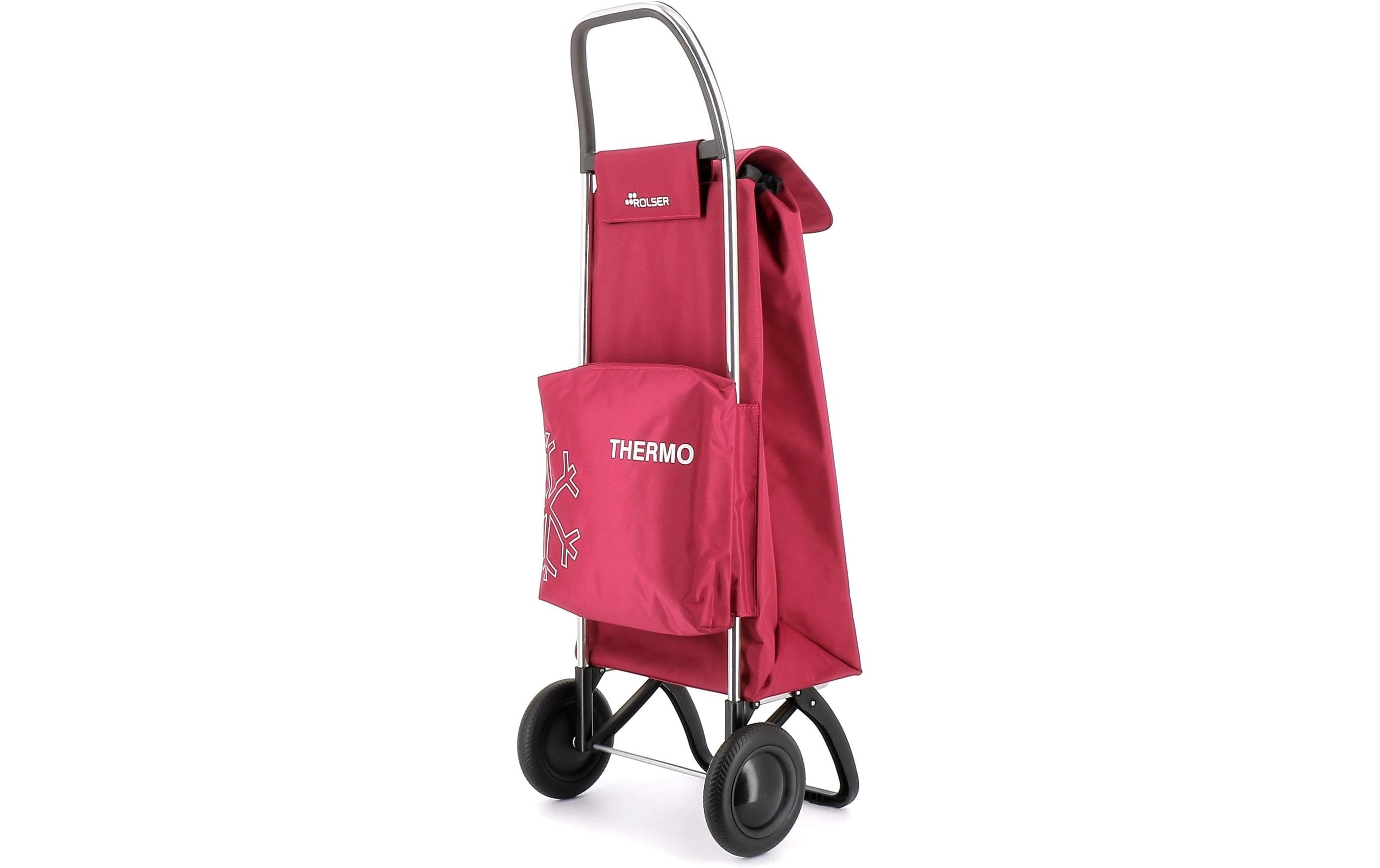 Rolser Einkaufstrolley, Aluminium, weinrot, 410×325×1040 mm
