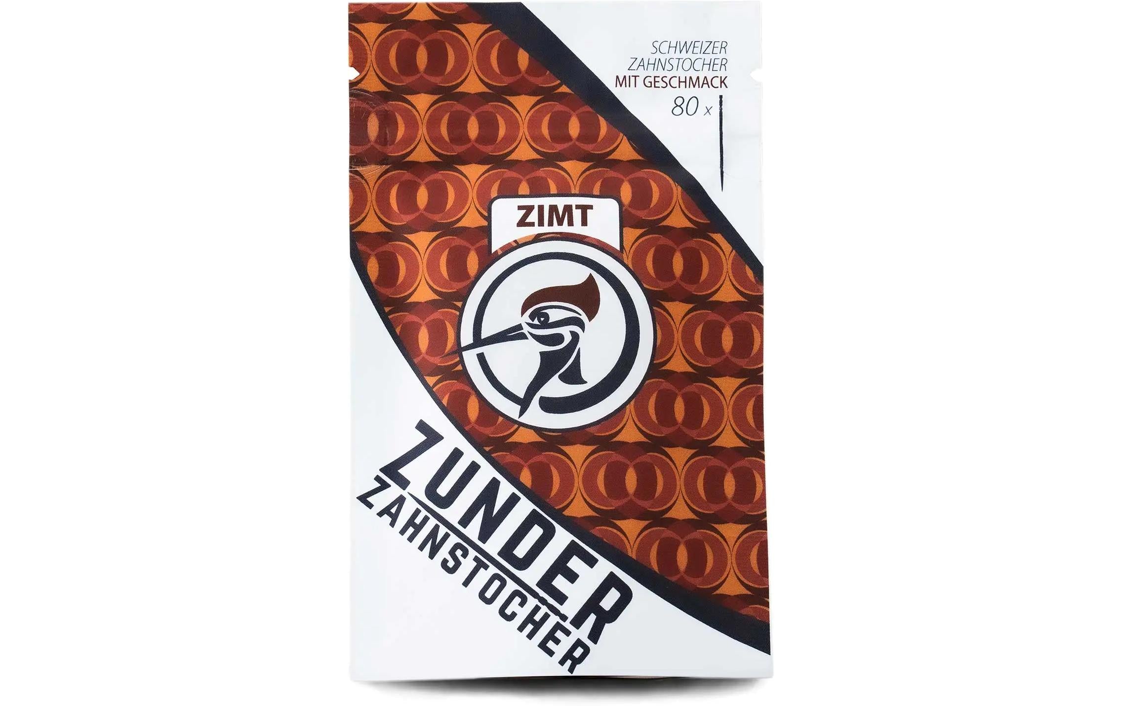 Zunder Zahnstocher Zimt, Holz (Birke), 7 cm – FSC – 80 Stk.