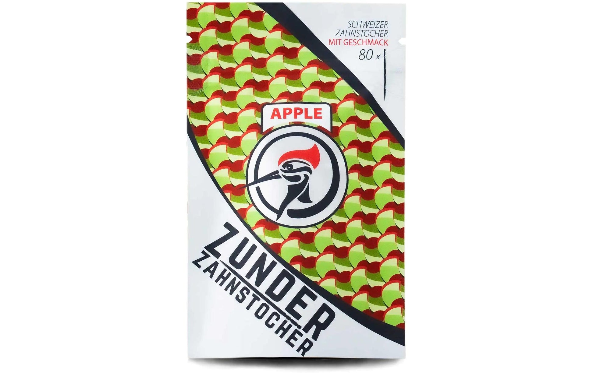 Zunder Zahnstocher Apple, Birkenholz, 7 cm – FSC – 80 Stk.