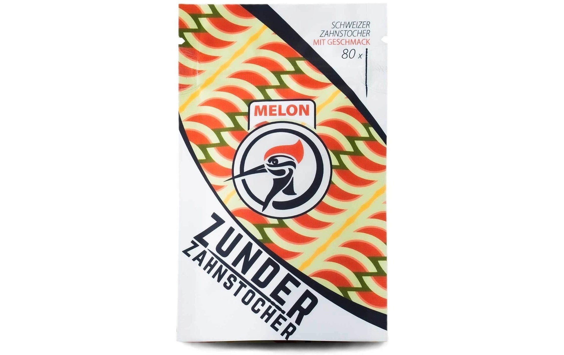 Zunder Zahnstocher Melon, Birkenholz, 7 cm – 80 Stk.