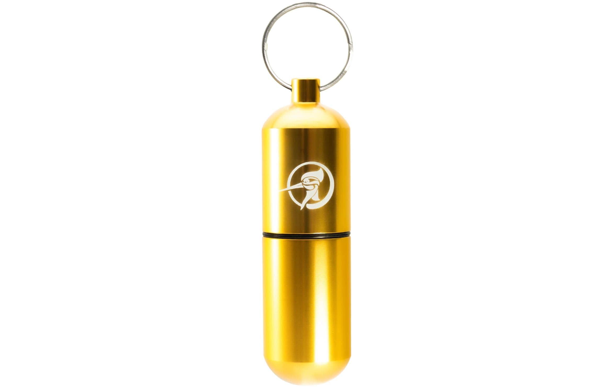 Zunder zahnstocher Zunder Deko-Schlüsselanhänger – Zahnstocherhalter für 40 Zahnstocher, Aluminium, Gold