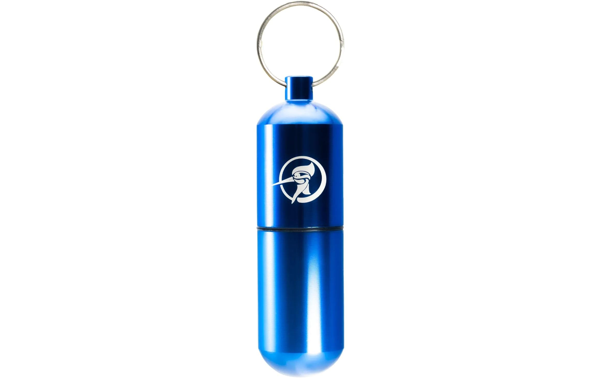 Zunder zahnstocher Zunder Schlüsselanhänger – für 40 Zahnstocher, Aluminium, Blau