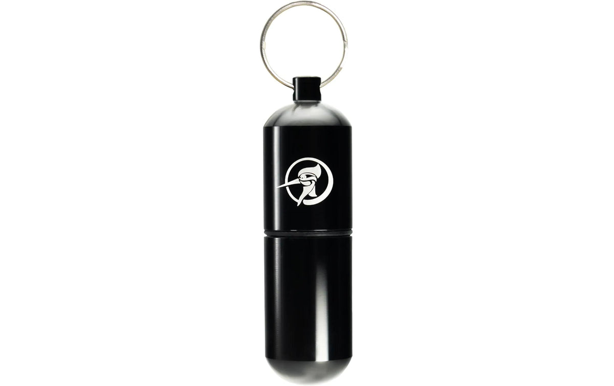 Zunder zahnstocher Zunder Schlüsselanhänger – für 40 Zahnstocher, Aluminium, Schwarz
