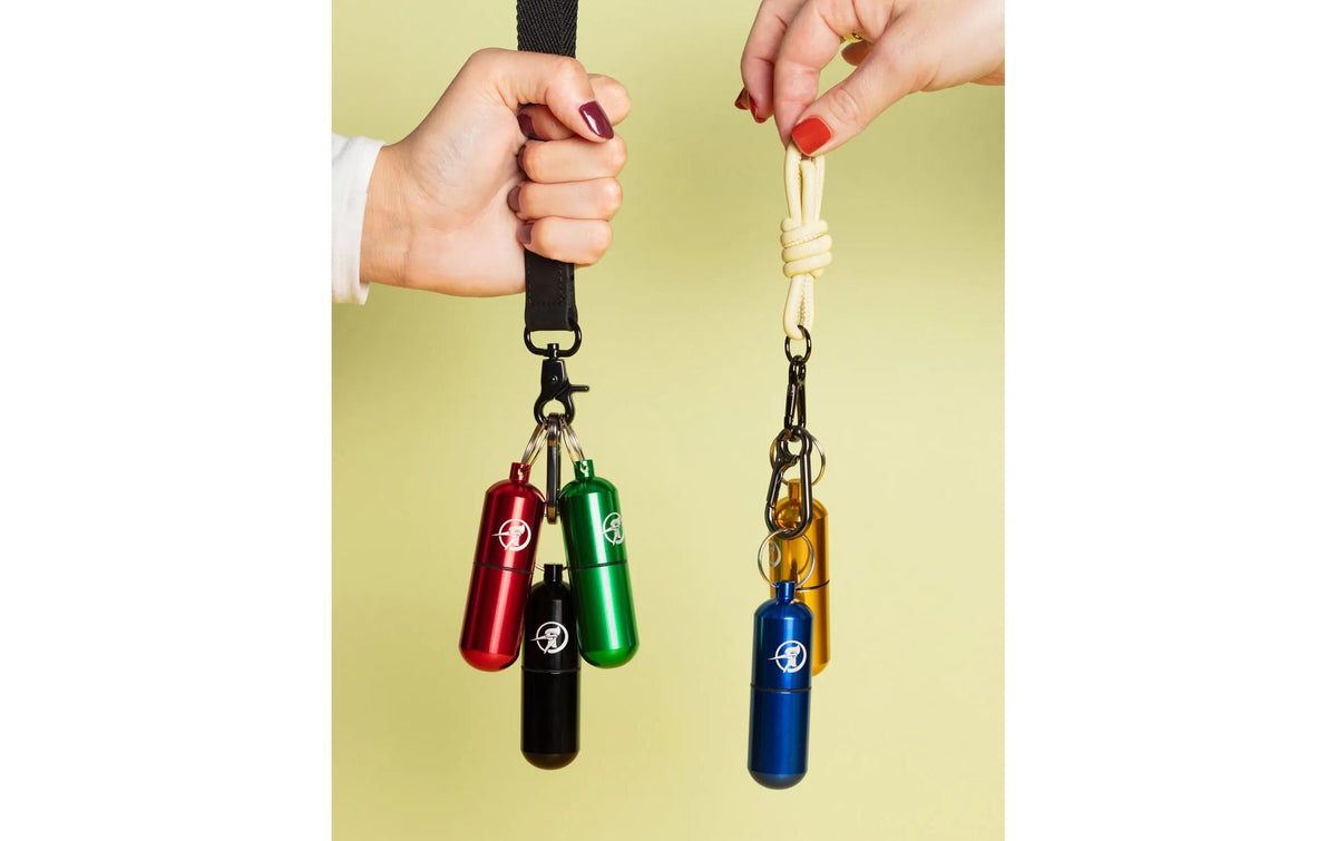 Zunder zahnstocher Zunder Schlüsselanhänger – für 40 Zahnstocher, Aluminium, Schwarz