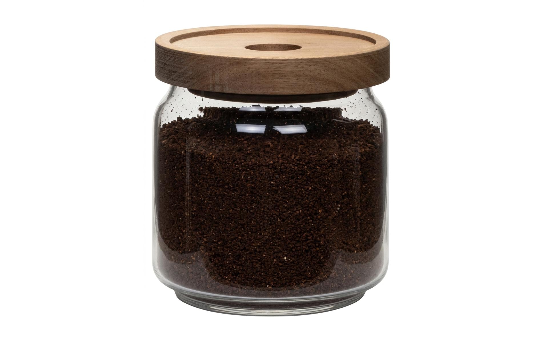 Cocon Vorratsdose 400 ml/1,3 l, 2-teilig, Glas, Braun/Transparent