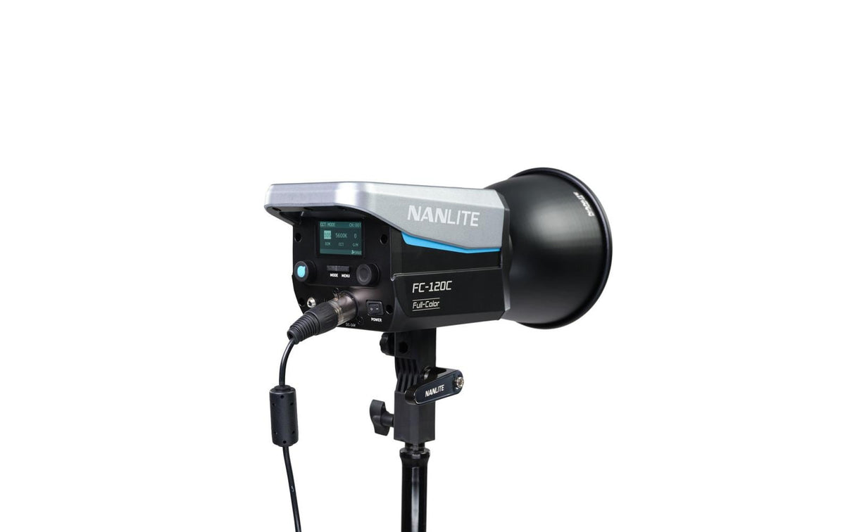Nanlite FC-120C Streaming-Licht – FullColor 145 W, RGBW, 2700–7500 K, dimmbar – Schwarz