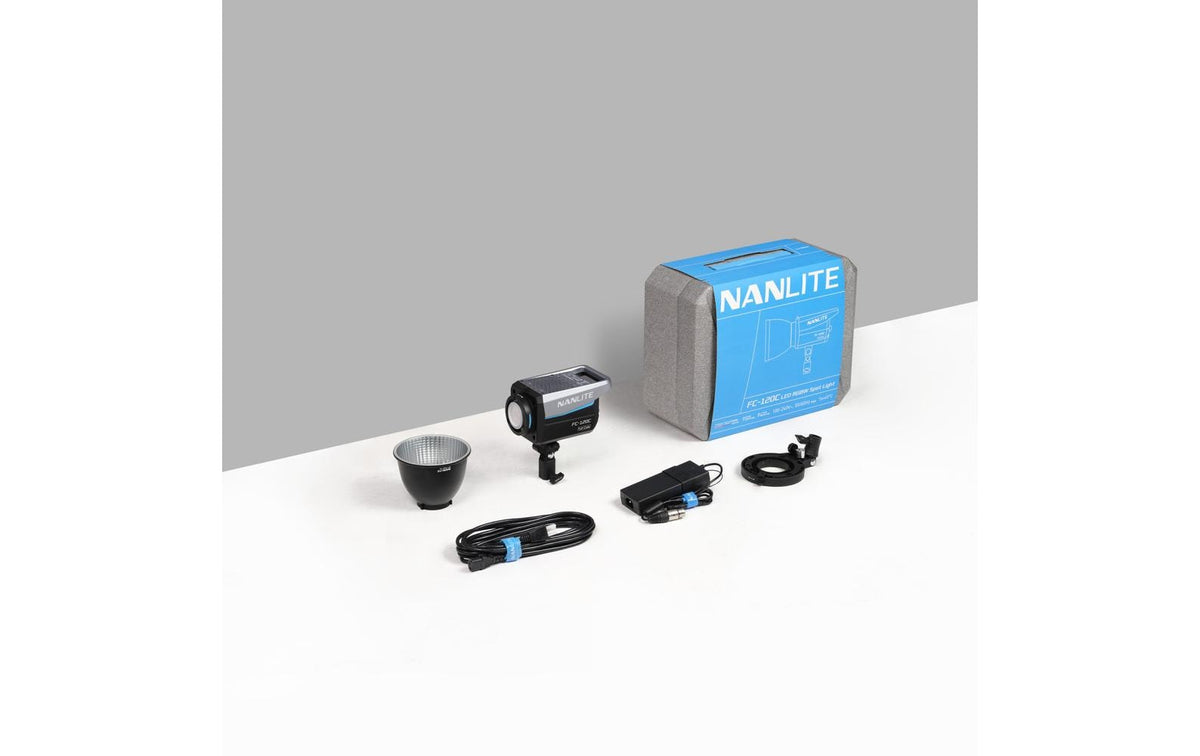 Nanlite FC-120C Streaming-Licht – FullColor 145 W, RGBW, 2700–7500 K, dimmbar – Schwarz