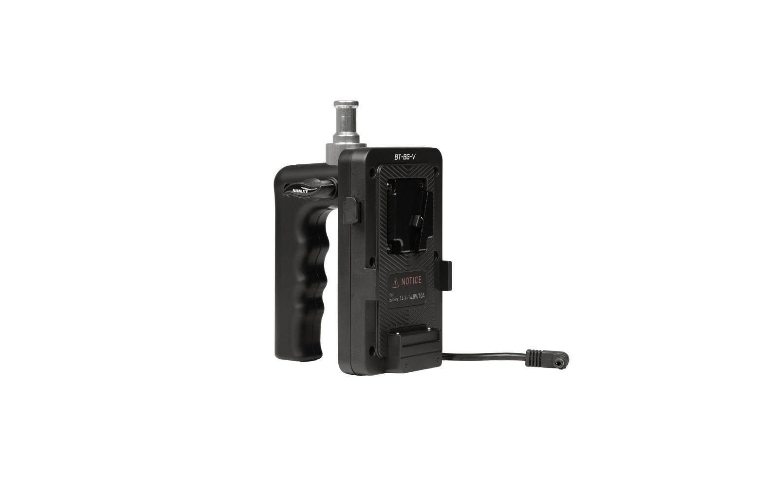 Nanlite Batteriehalterung V-Mount – Halterung für Nanlite Forza 60 und Nanlite FC 60, Schwarz