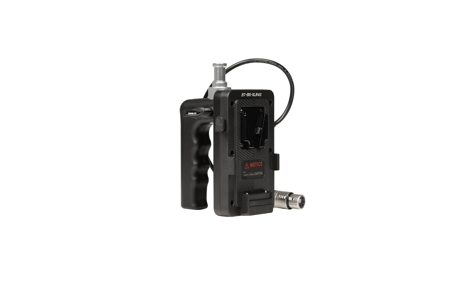 Nanlite Batteriehalterung V-Mount – für Nanlite Forza 150, Nanlite FC 120 – Schwarz