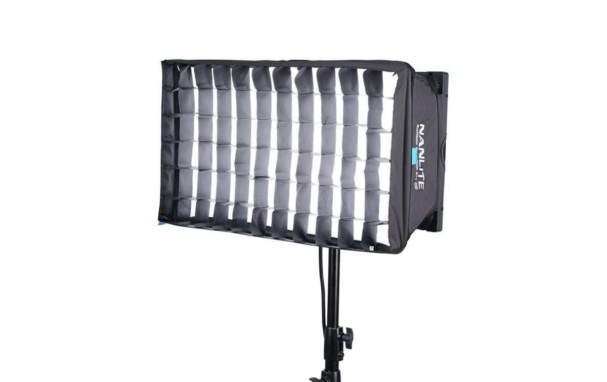 Nanlite PavoSlim Softbox 655 × 350 × 120 mm – für PavoSlim 120B, PavoSlim 120C – Schwarz/Silber