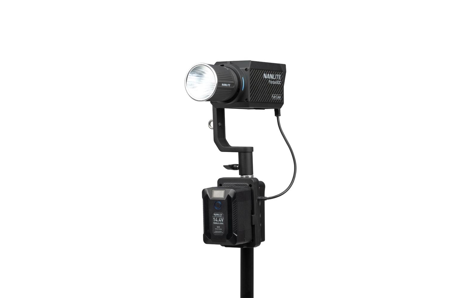Nanlite Batteriehalterung V-Mount – Halterung für Nanlite Forza 60 und Nanlite FC 60, Schwarz