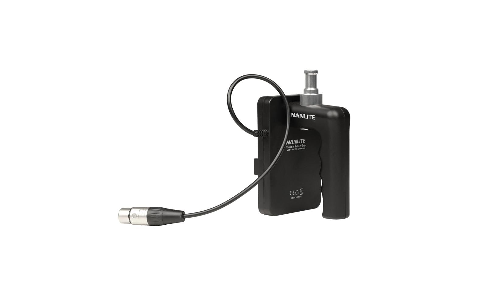 Nanlite Batteriehalterung V-Mount – für Nanlite Forza 150, Nanlite FC 120 – Schwarz