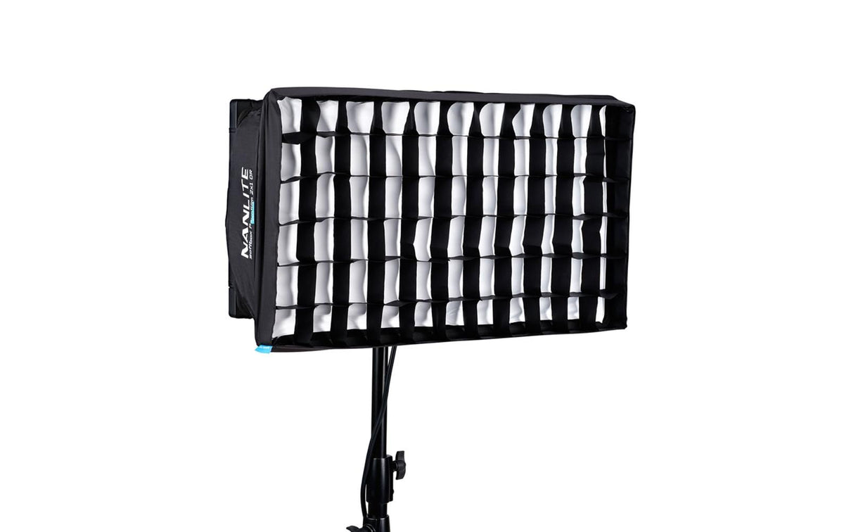 Nanlite PavoSlim Softbox 655 × 350 × 120 mm – für PavoSlim 120B, PavoSlim 120C – Schwarz/Silber