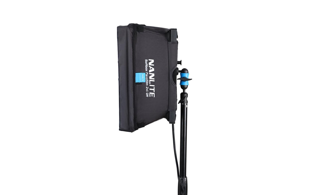 Nanlite PavoSlim Softbox 655 × 350 × 120 mm – für PavoSlim 120B, PavoSlim 120C – Schwarz/Silber