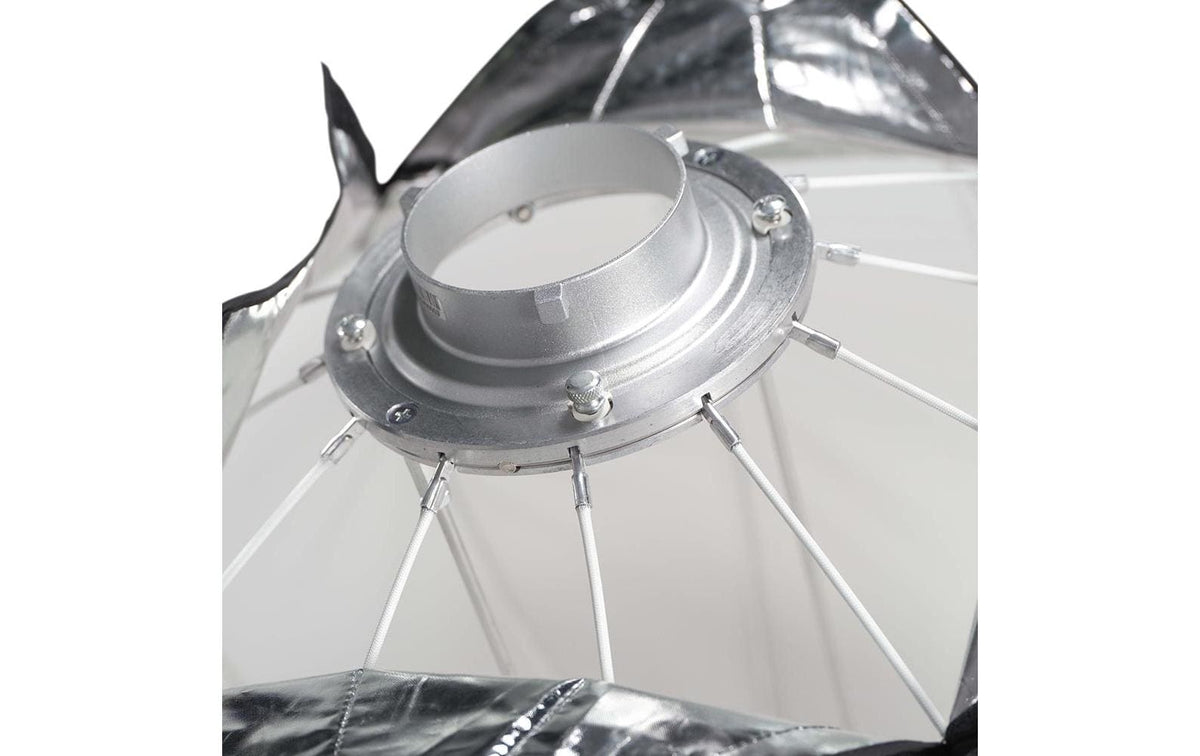 Nanlite Laternen-Softbox – 65 cm (Bowens-Mount) – für Nanlite und andere – Silber