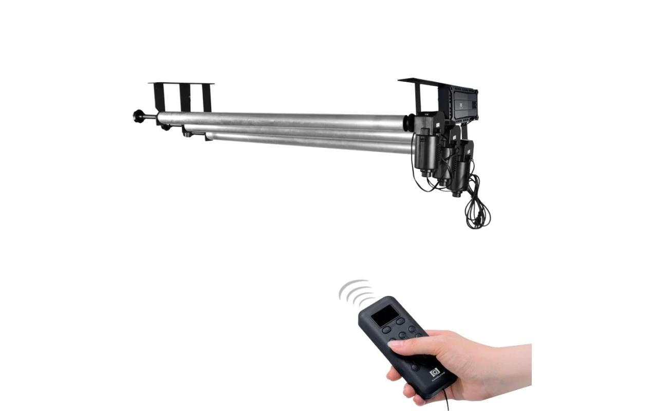 Nanlite Hintergrundsystem – elektrisch, 2,72 × 11 m, Mediengewicht 9,5 kg – Schwarz