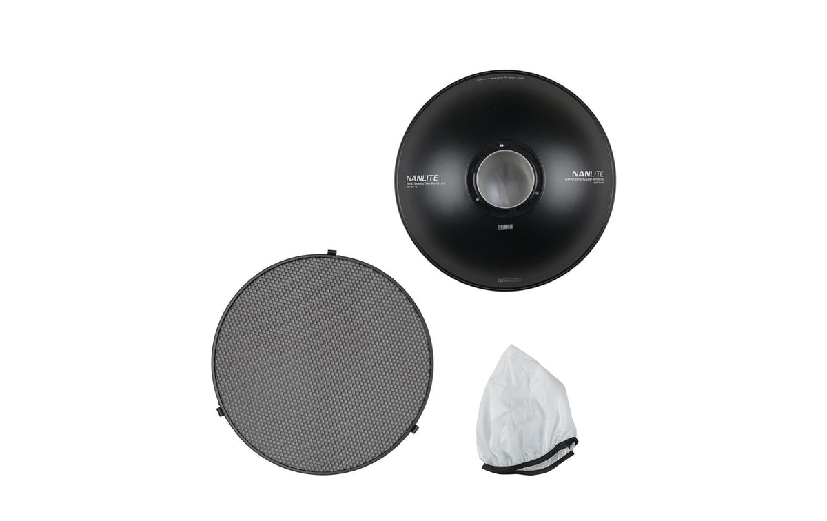 Nanlite BM40 Beauty Dish Reflektor – Ø 400 mm – Bowens-Mount – für Nanlite – Schwarz