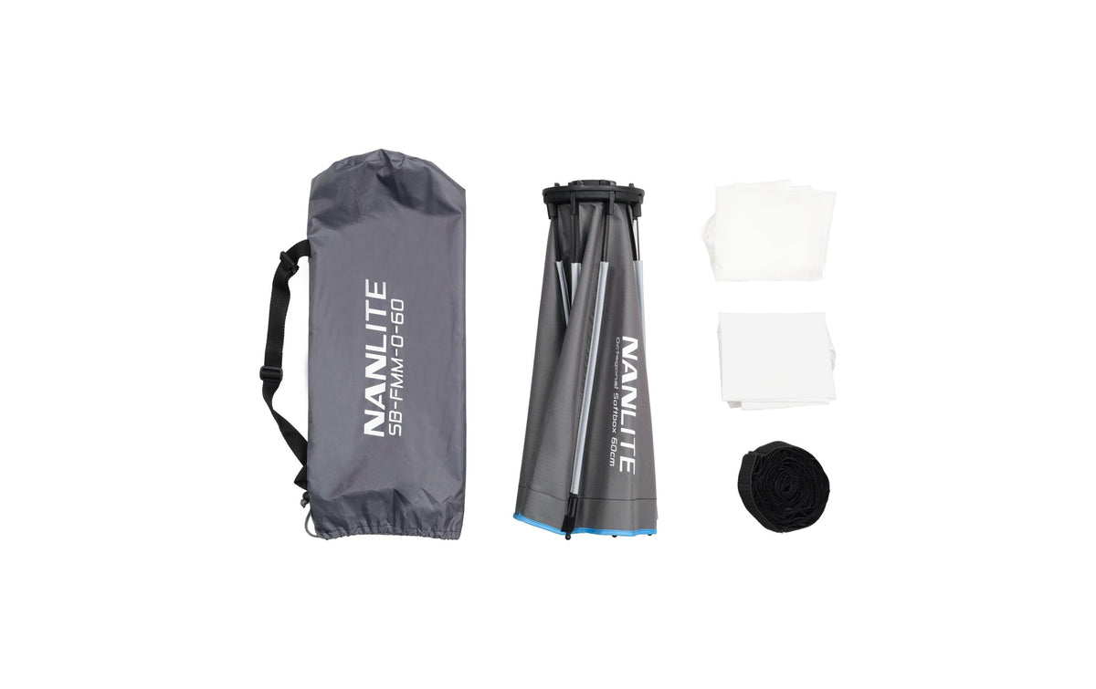 Nanlite Softbox Achteckig 60 cm – für FM Mount (FMM) – Grau