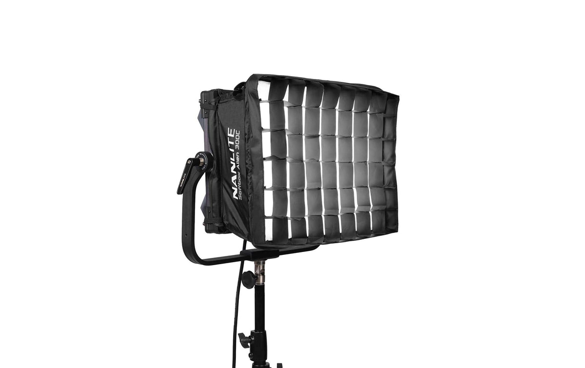 Nanlite Alien 300C – Softbox, rechteckig, 465 × 120 × 350 mm, schwarz, für Alien 300C