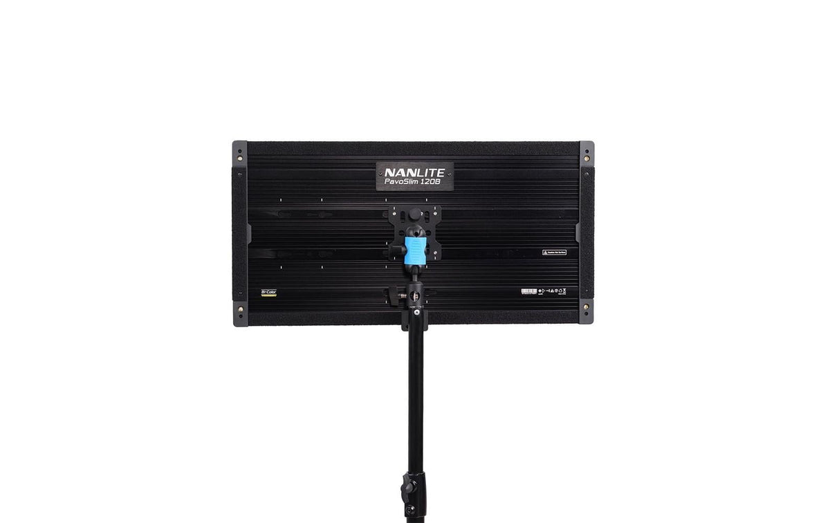 Nanlite PavoSlim 120B LED-Flächenleuchte – 150 W, einstellbares Weiss 2700–6500 K – für Nanlink WS-TB-1, V-Mount