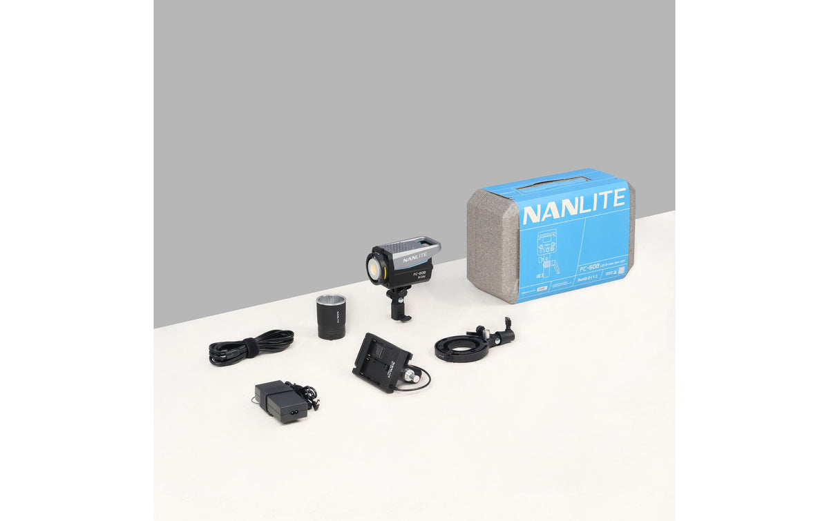 Nanlite FC-60B LED-Panel Bi-Color 78 W – 2700–6500 K, CRI 96/TLCI 98 – für Bowens-Mount, FM-Mount – Schwarz