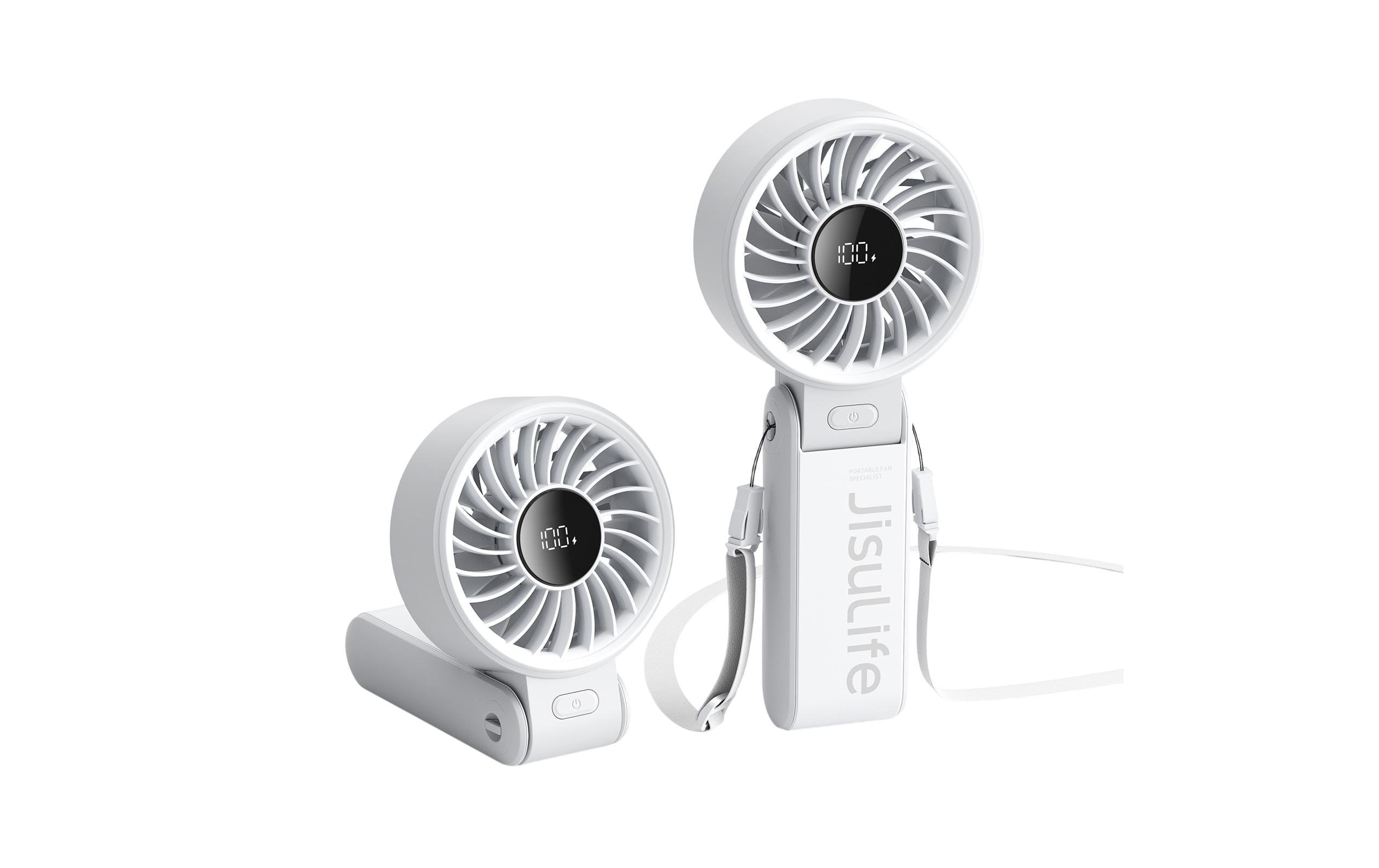 Jisulife Handventilator Handheld Fan 7 – 3600 mAh, Grau