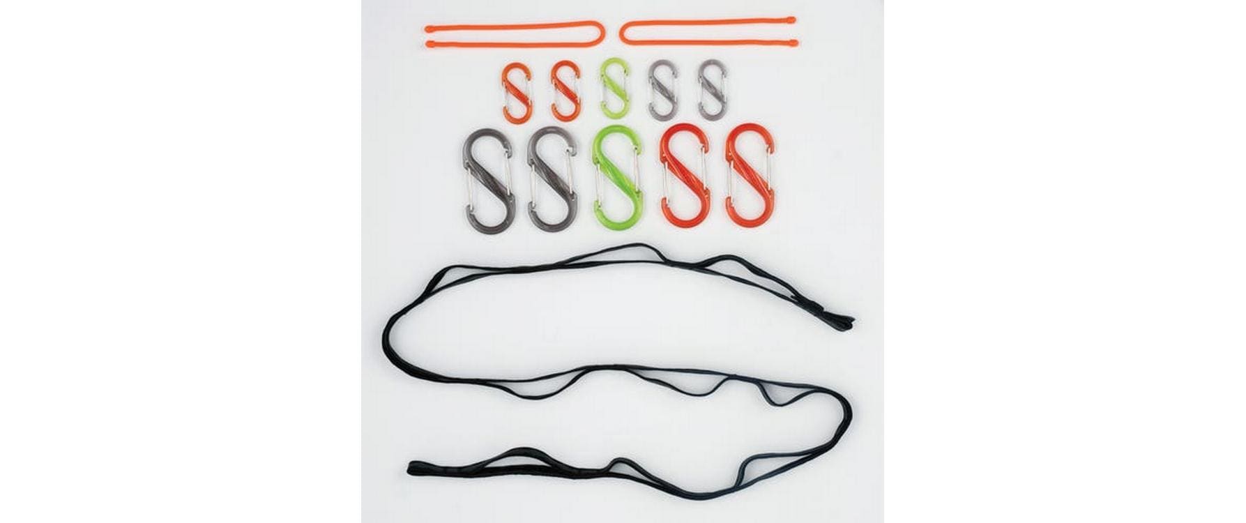 Nite Ize GearLine Kabelhalter – 100 × 1220 mm – Nylon – Mehrfarbig – mit Karabiner