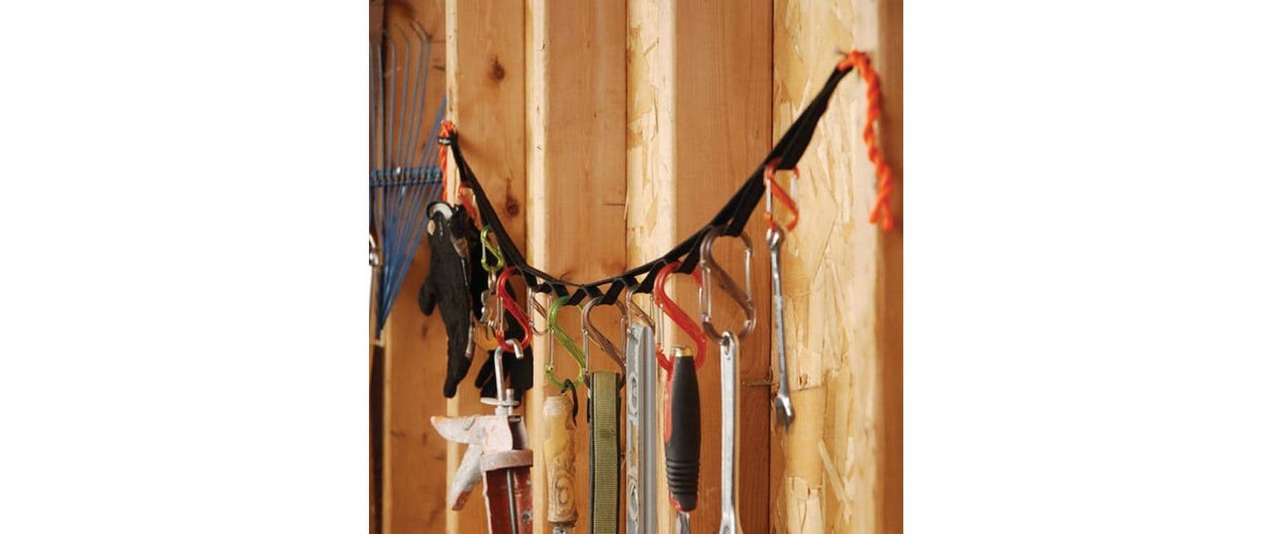 Nite Ize GearLine Kabelhalter – 100 × 1220 mm – Nylon – Mehrfarbig – mit Karabiner