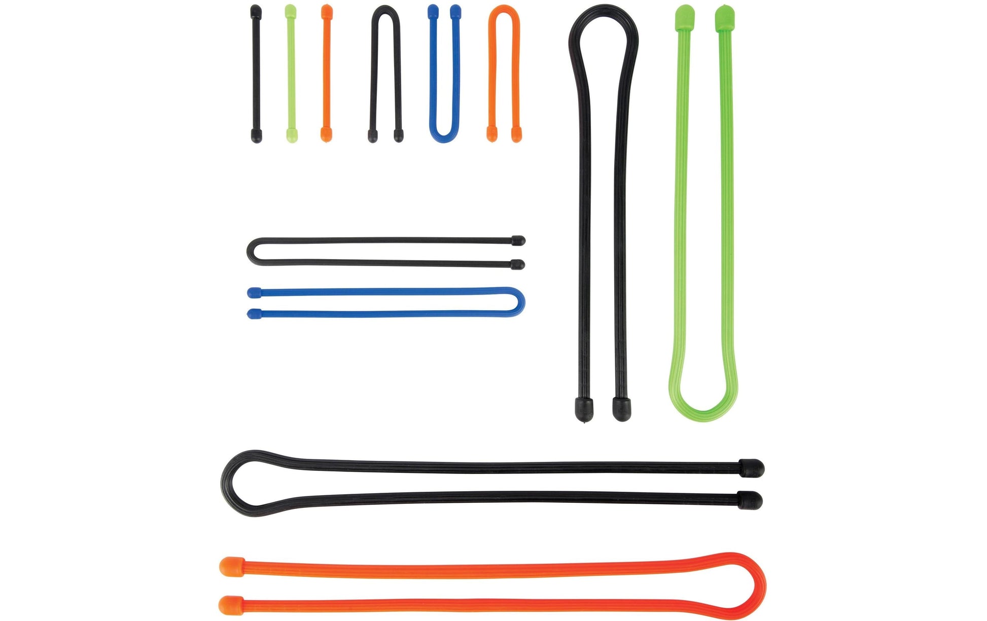 Nite Ize Gummibänder – 9,5 × 609,6 mm, farbig sortiert, Gummi, 12 Stück