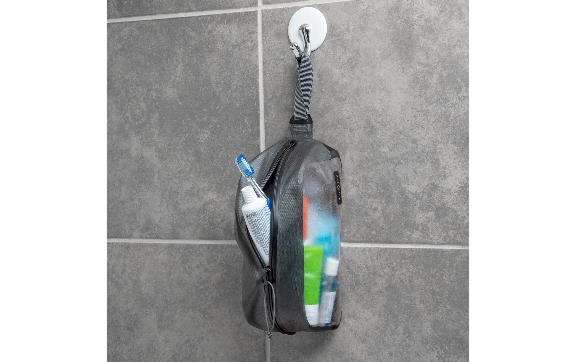 Nite Ize Kosmetiktasche – 2,7 l – Grau, Schwarz, Transparent – Nylon