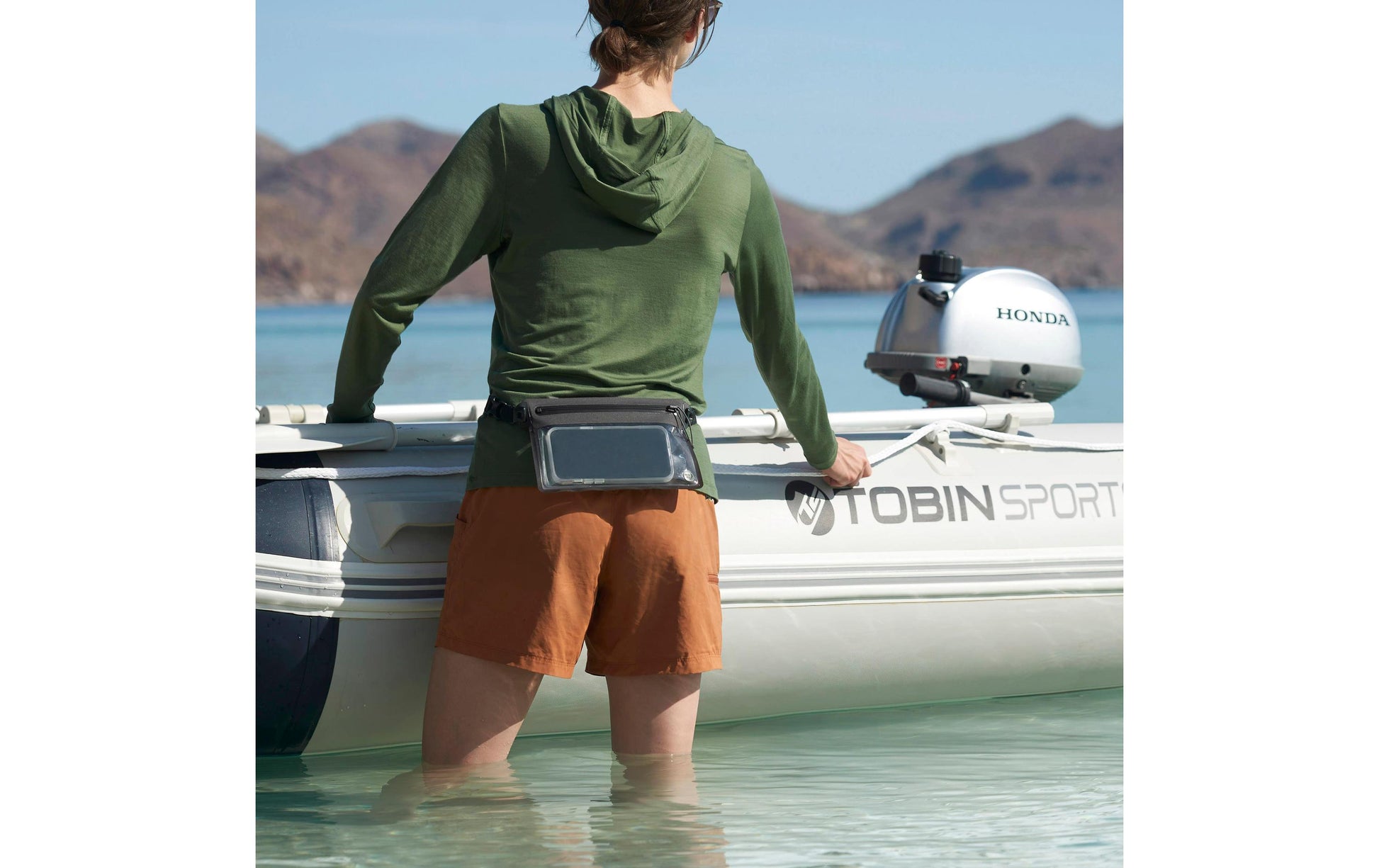 Nite Ize RunOff Pouch/Umhängetasche – für Smartphones bis 10,0", Anthrazit, wasserdicht