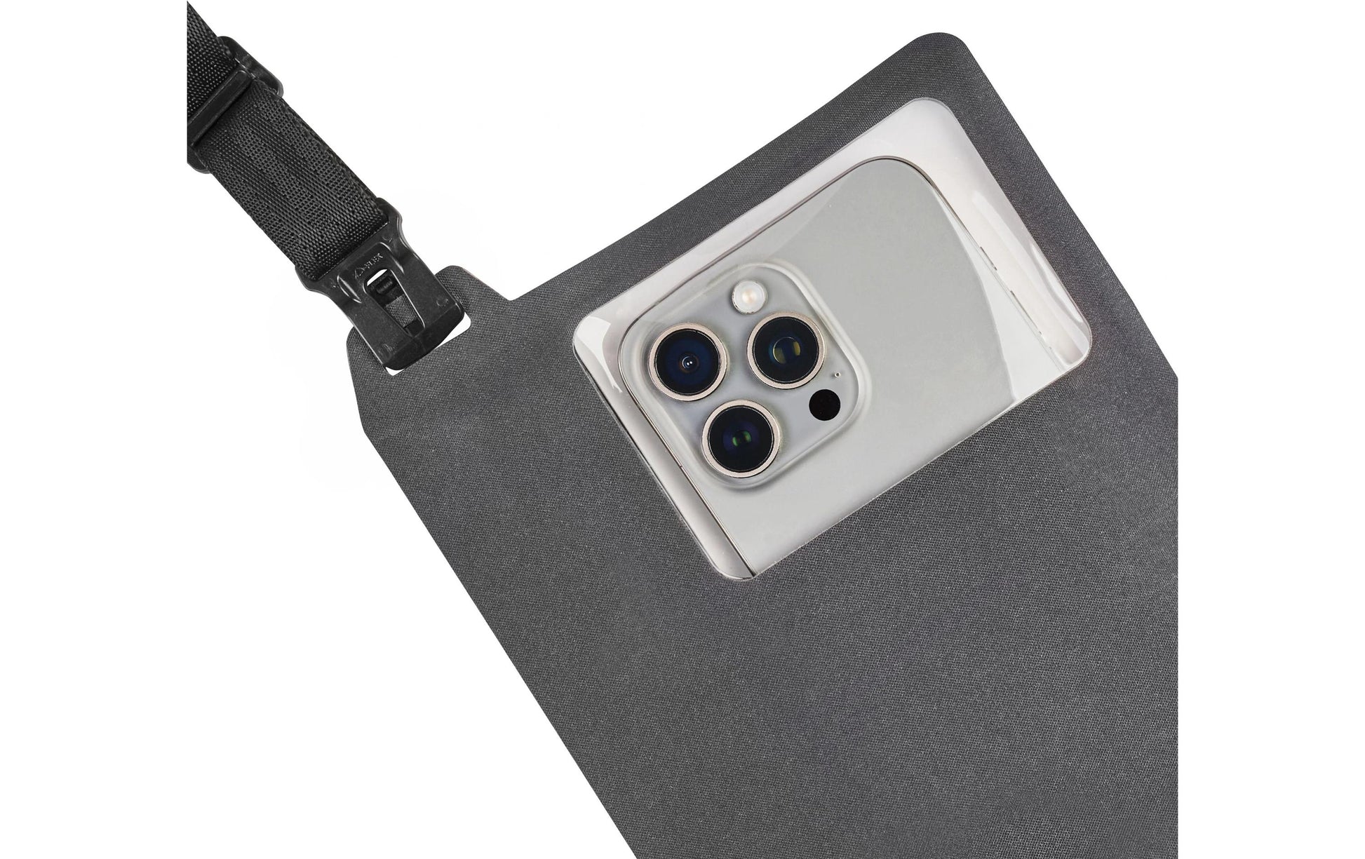 Nite Ize RunOff Pouch/Umhängetasche – für Smartphones bis 10,0", Anthrazit, wasserdicht