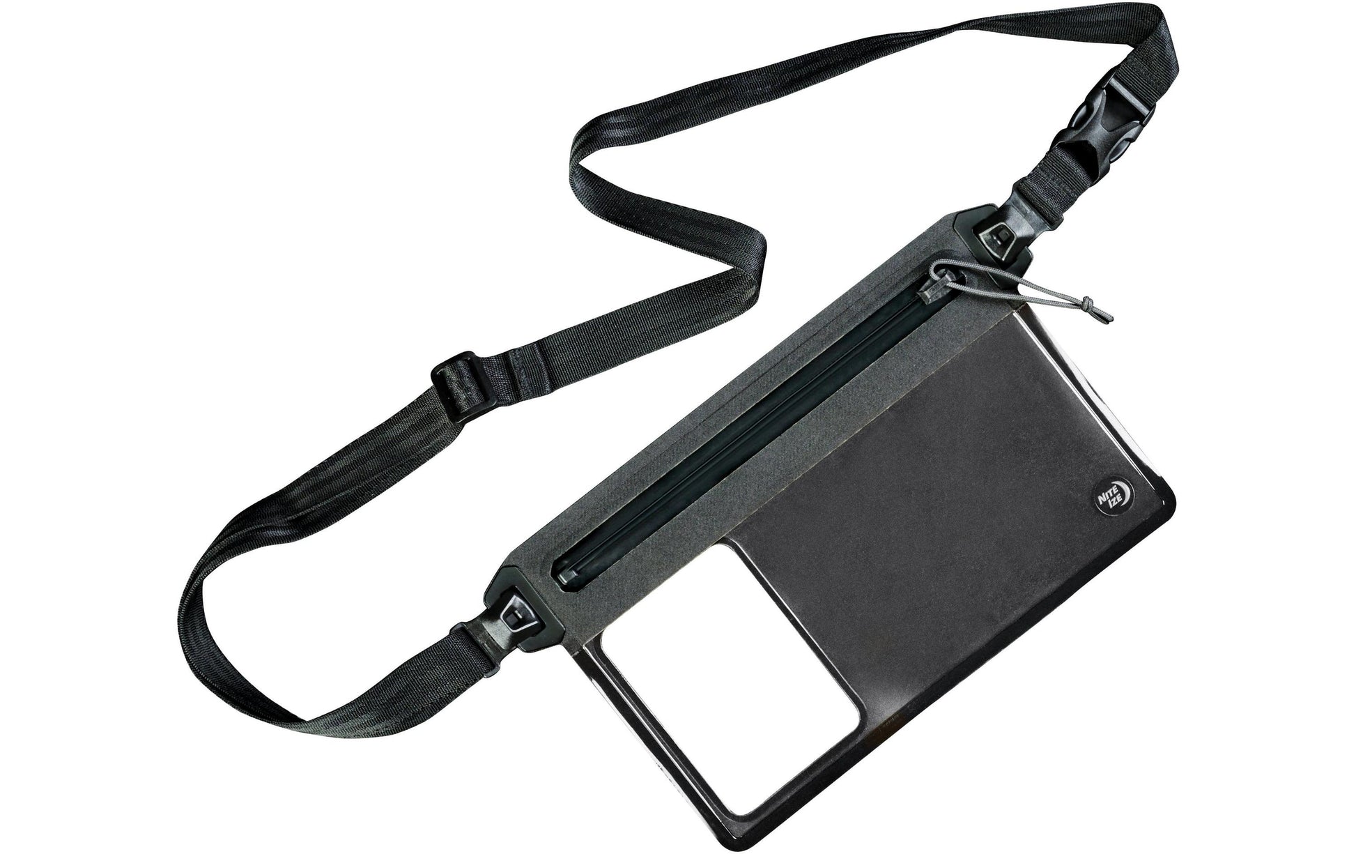Nite Ize RunOff Pouch/Umhängetasche – für Smartphones bis 10,0", Anthrazit, wasserdicht