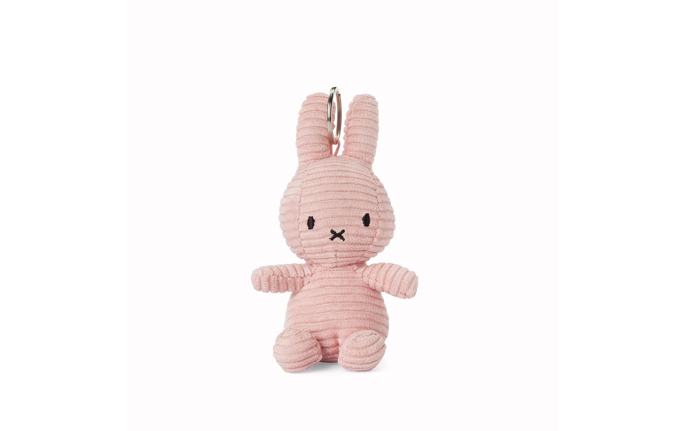 Bon ton toys Plüsch-Schlüsselanhänger Miffy Eco Kordsamt – 100% recyceltes Polyester, Pink, 10 cm