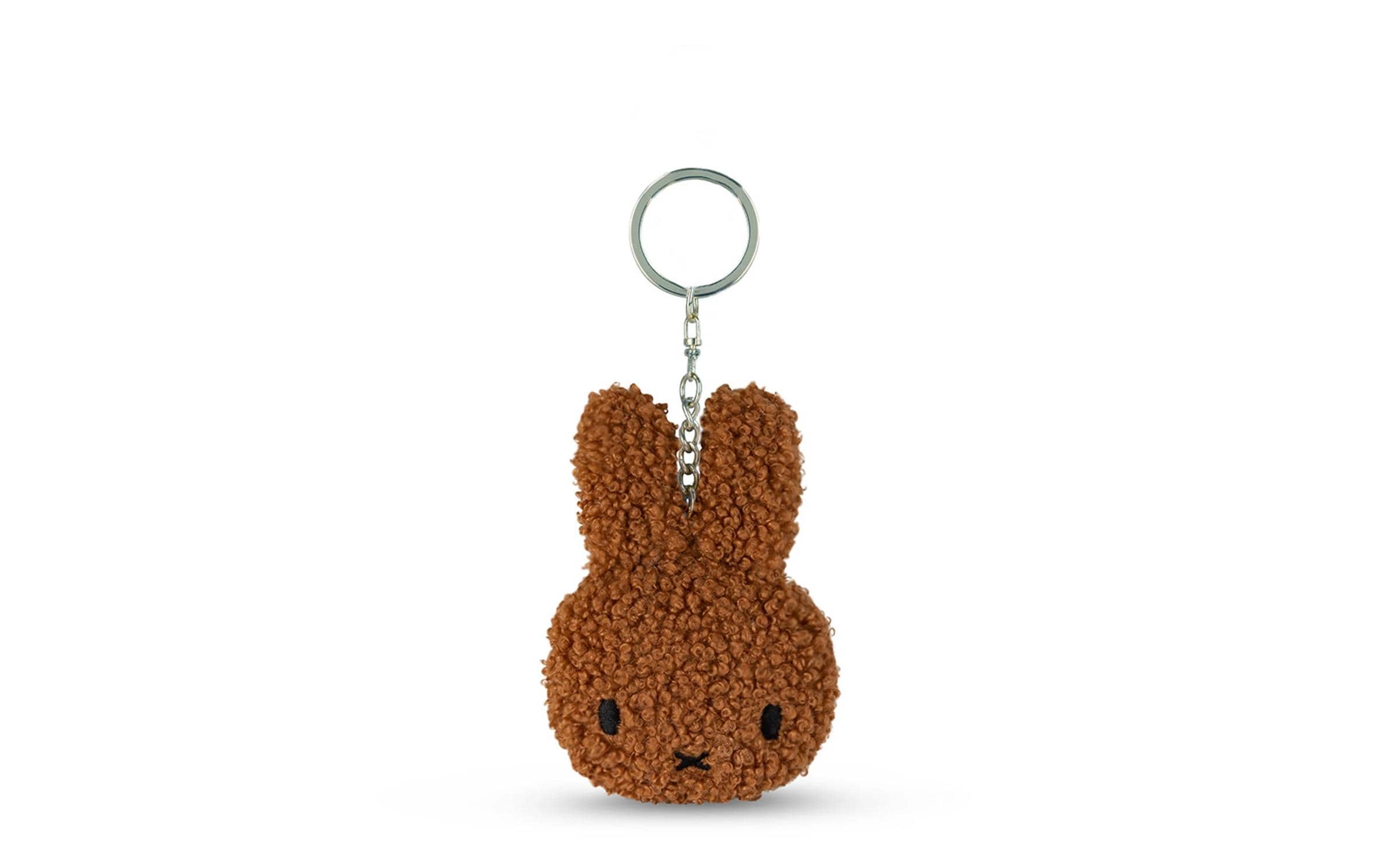 Bon ton toys Plüsch-Schlüsselanhänger Miffy ECO Tiny Teddy – Recyceltes Material, Braun, 10 cm