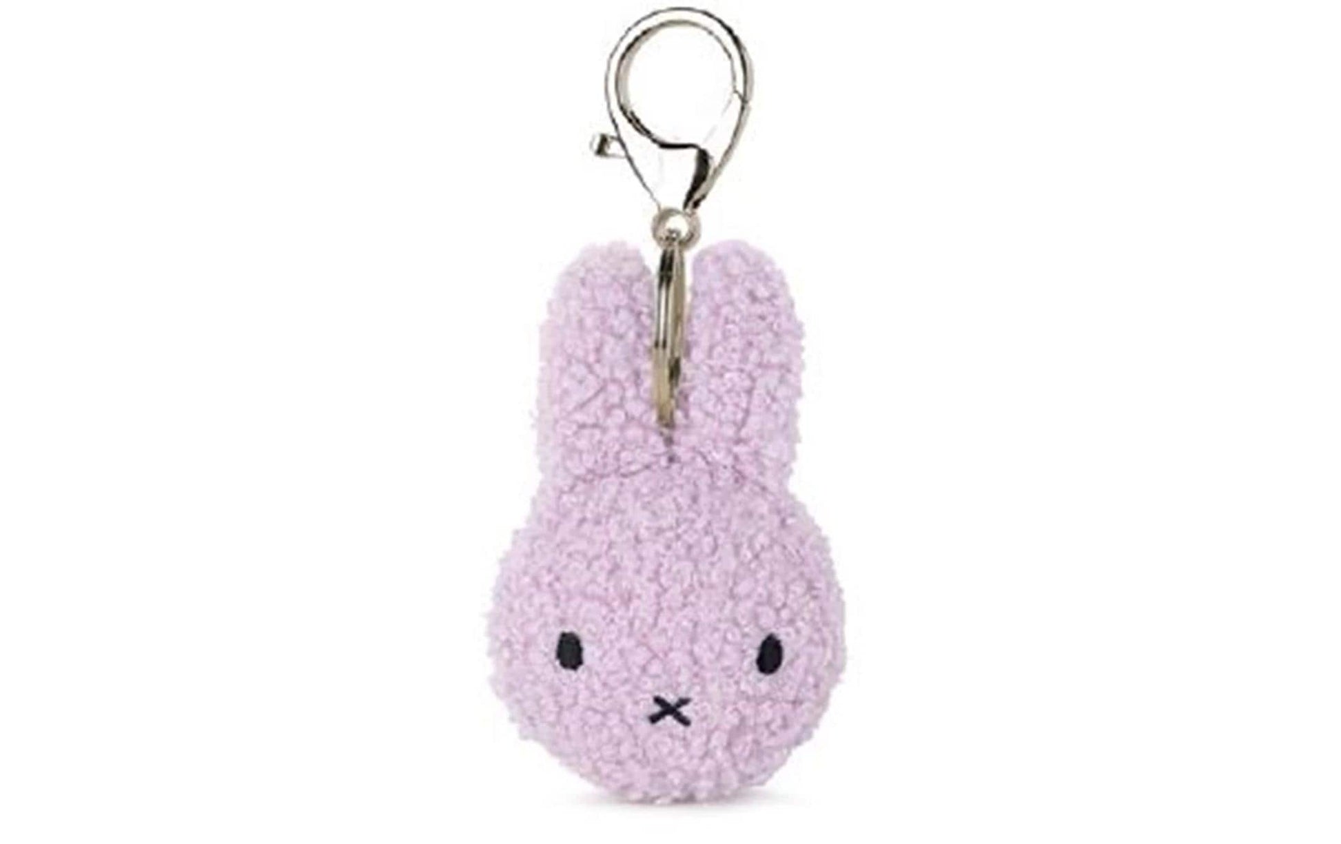 Bon ton toys Miffy ECO Tiny Teddy Schlüsselanhänger – 100% recyceltes Material, Violett, 100 mm