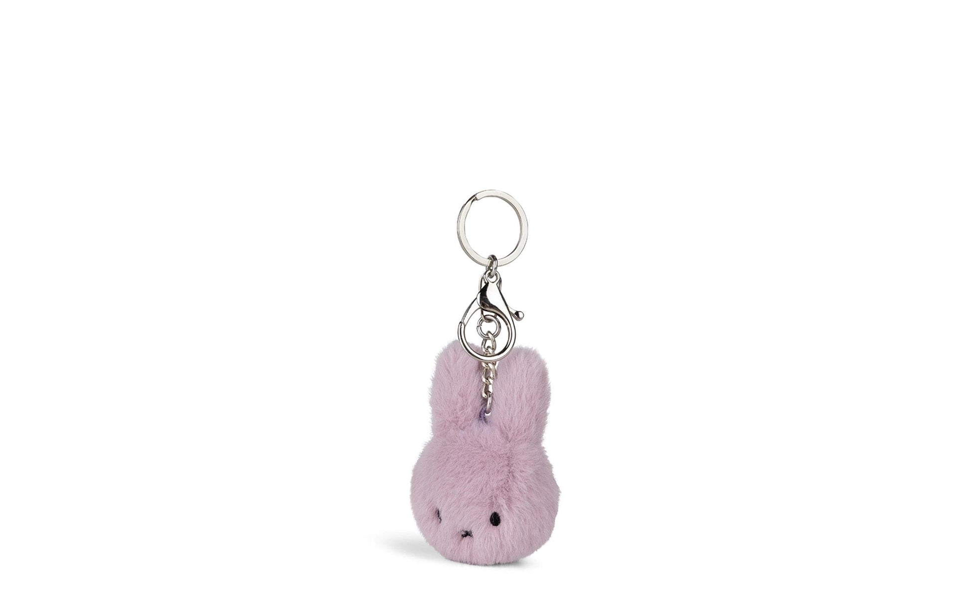 Bon ton toys Plüsch-Schlüsselanhänger Miffy ECO Fuzzy – 100% recyceltes Material, Flieder, 80 mm