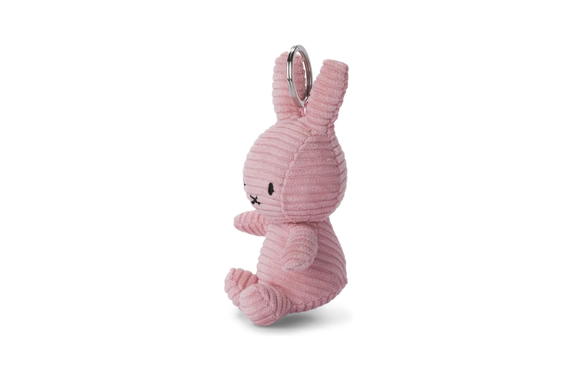 Bon ton toys Plüsch-Schlüsselanhänger Miffy Eco Kordsamt – 100% recyceltes Polyester, Pink, 10 cm