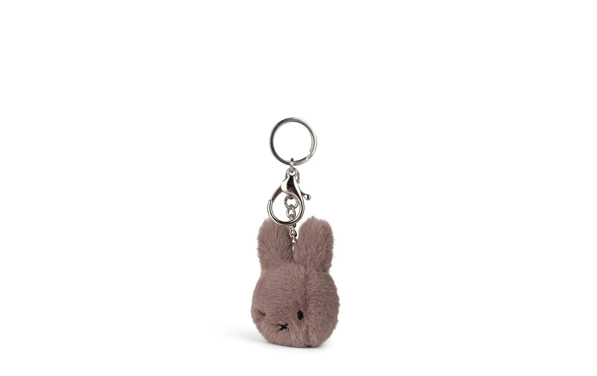Bon ton toys Plüsch-Schlüsselanhänger Miffy ECO Fuzzy – 100% recyceltes Material, Taupe, Grösse 80 mm