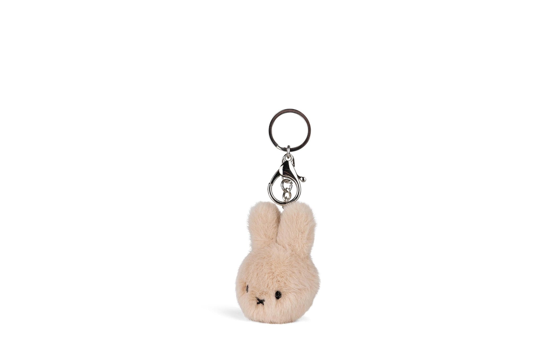 Bon ton toys Miffy ECO Fuzzy Schlüsselanhänger – Recyceltes Material, Beige, 8 cm