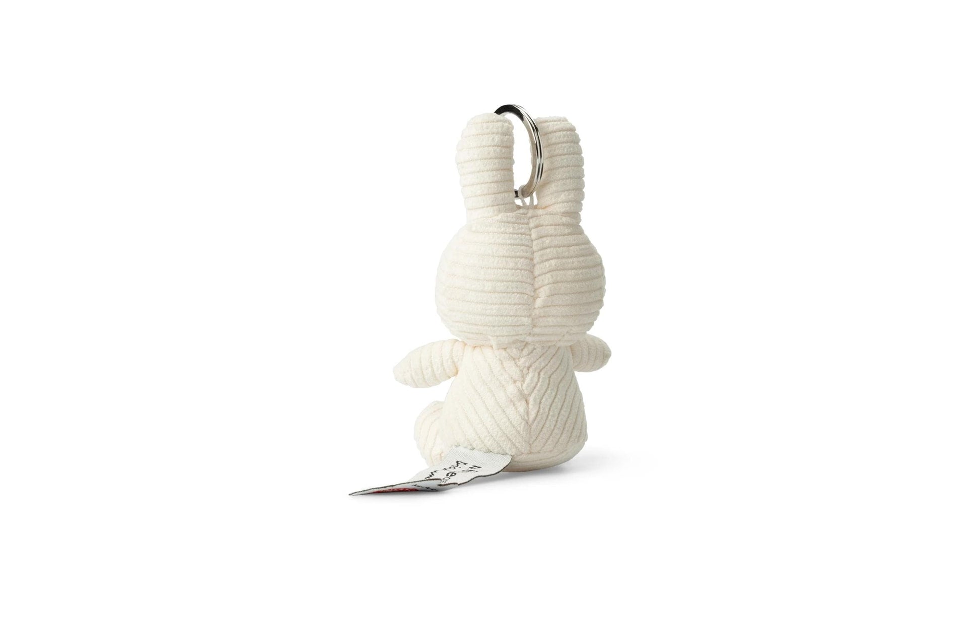 Bon ton toys Plüsch-Schlüsselanhänger Miffy – Kordsamt, Recyceltes Polyester, Weiss, 10 cm